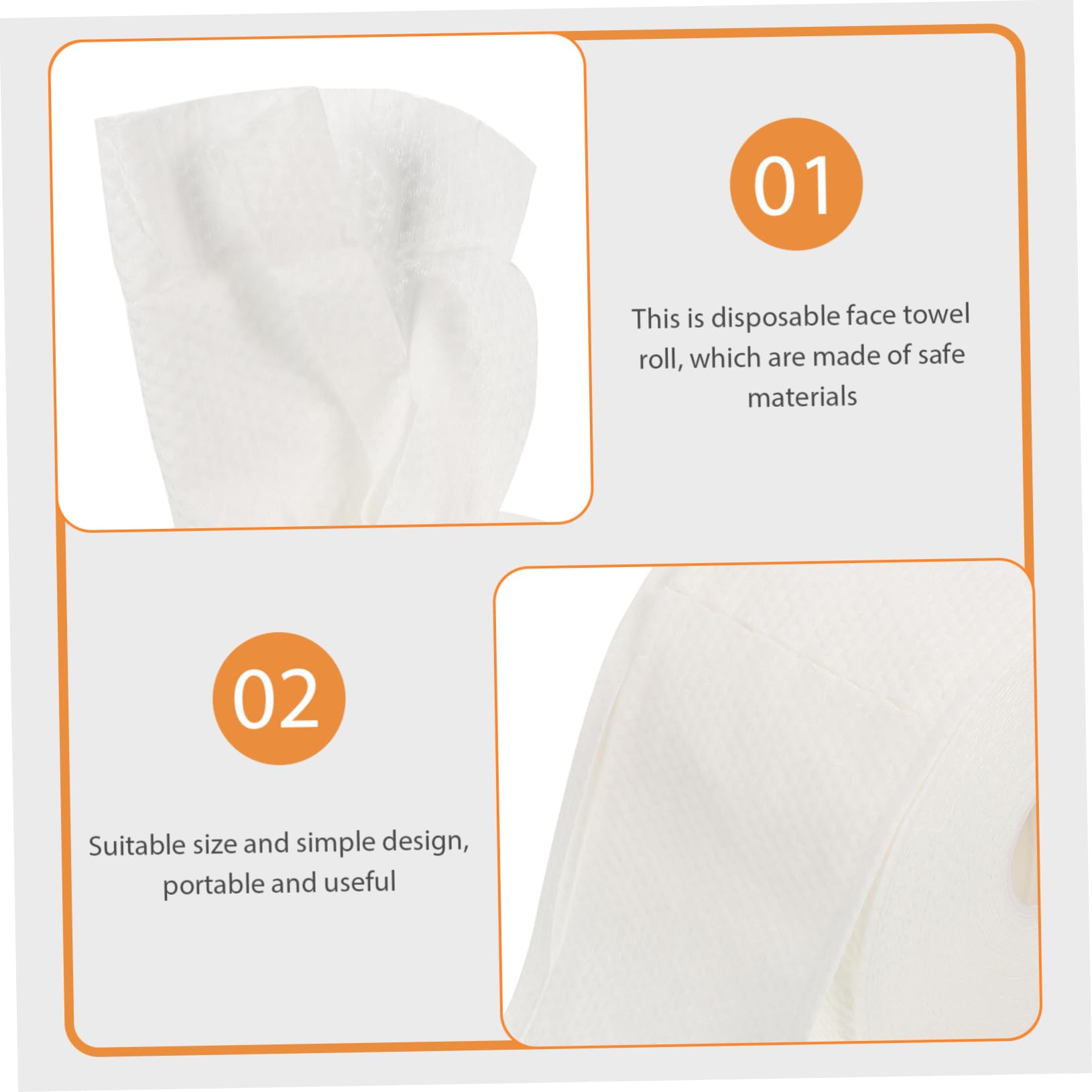 Soft Disposable Makeup Remover Facial Towels - Thick & Gentle Face Washing Cloths (1 Roll) | Perfect for Travel, Gym & Daily Skincare Routine