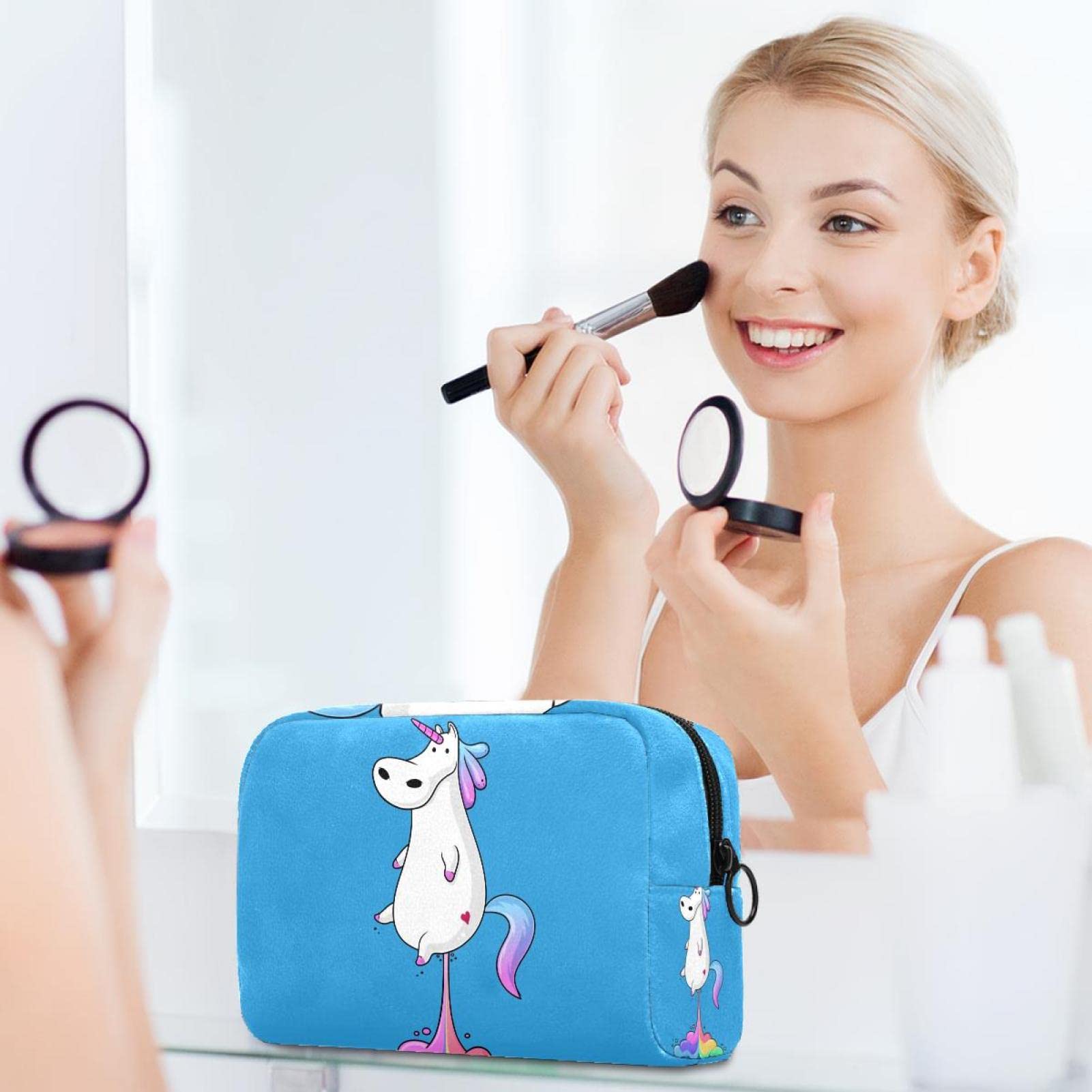 **Unicorn Travel Toiletry Bag - Portable Cosmetic Organizer for Makeup & Toiletries | Perfect for Vacations, Gym, and Daily Use**
