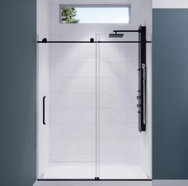 Anzzi SD AZ8077 02MB Leon Frameless Sliding Shower Door - 60