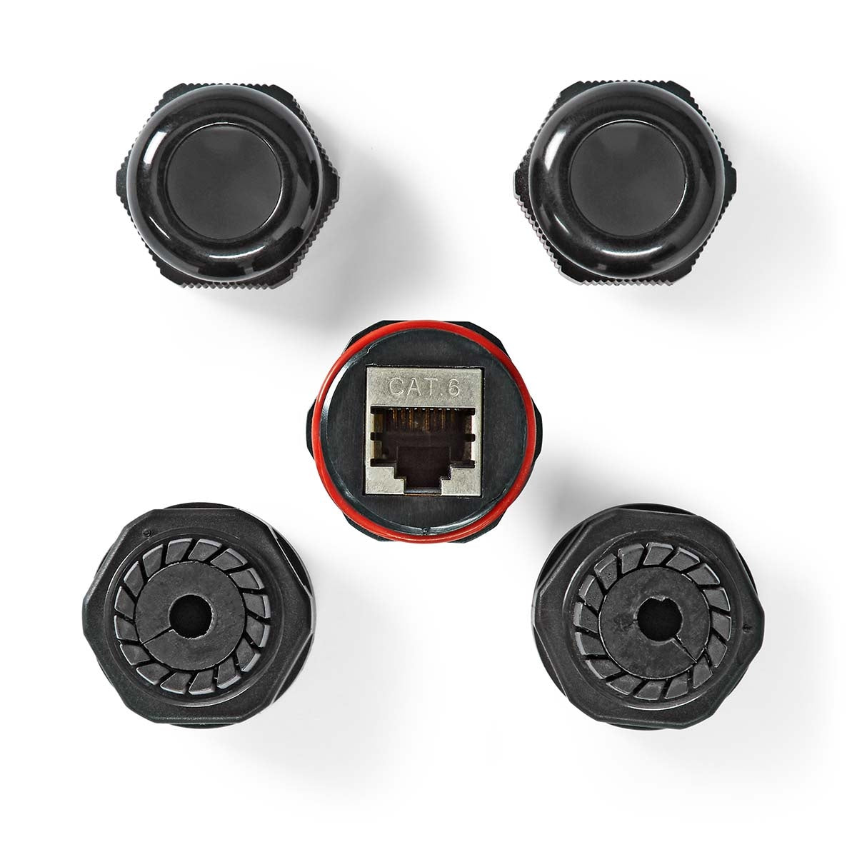 Outdoor RJ45 CAT5/CAT6 Ethernet Coupler - Weatherproof Network Connector for Reliable Internet Connection in Gardens, Construction Sites & Harsh Environments