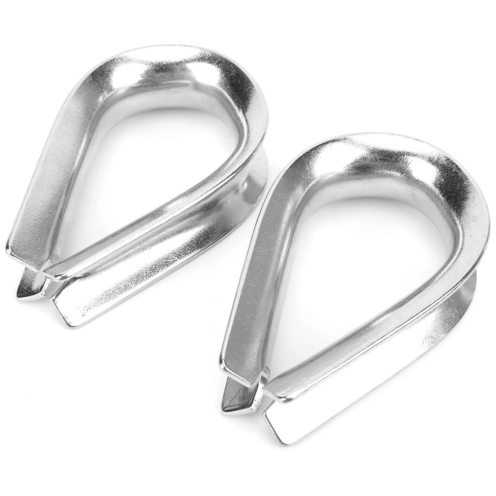 Stainless Steel M20 Wire Rope Thimbles (20mm Diameter) - Heavy Duty Cable Protection for Marine, Rigging & Construction Use