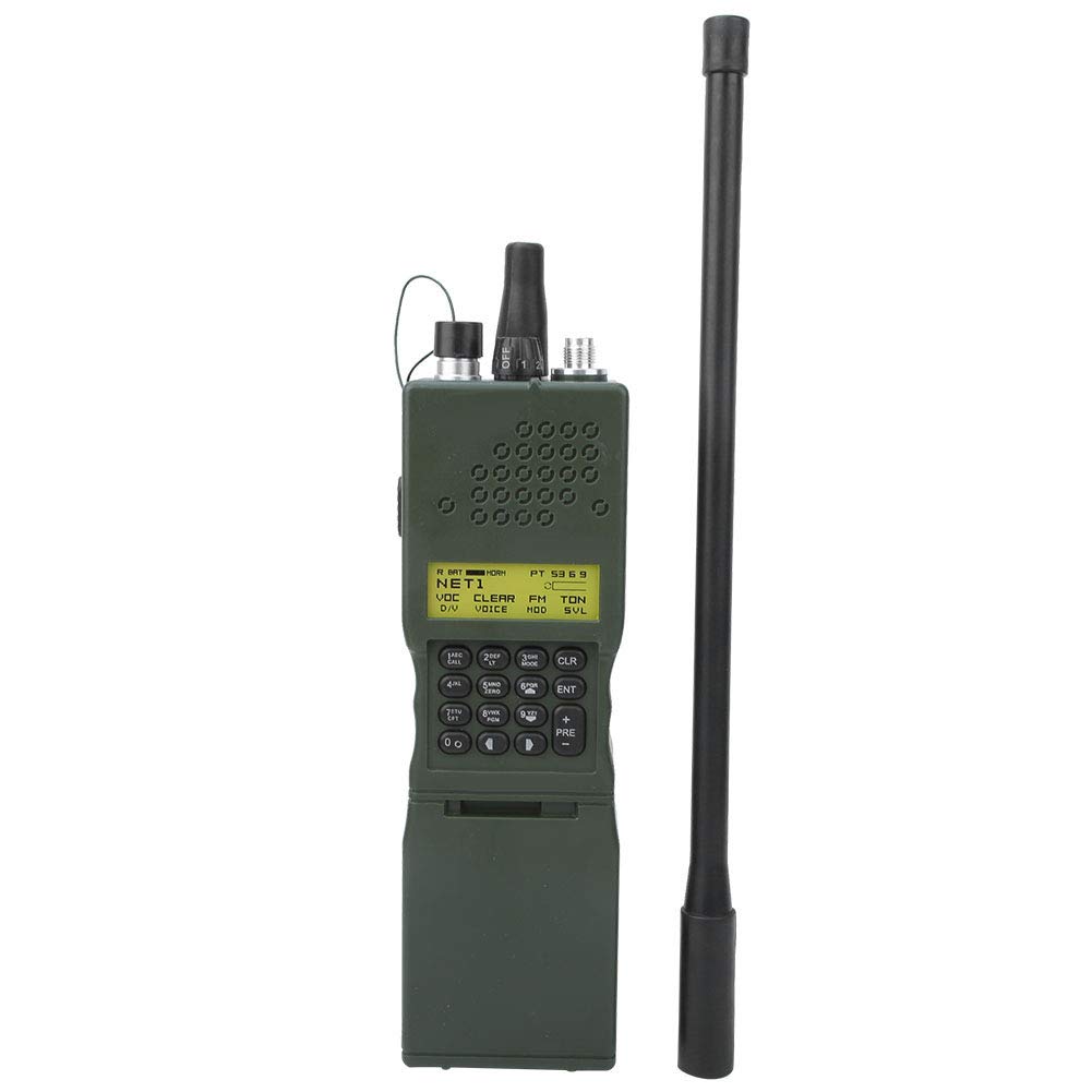 Realistic Dummy Radio Case Model - Faux Walkie Talkie Shell with Removable Headset Connector | Durable Plastic Cosplay Prop for Home, Camping, Outdoor Games (Green) | Perfect for Role-Playing, Airsoft, and Theatrical Performances