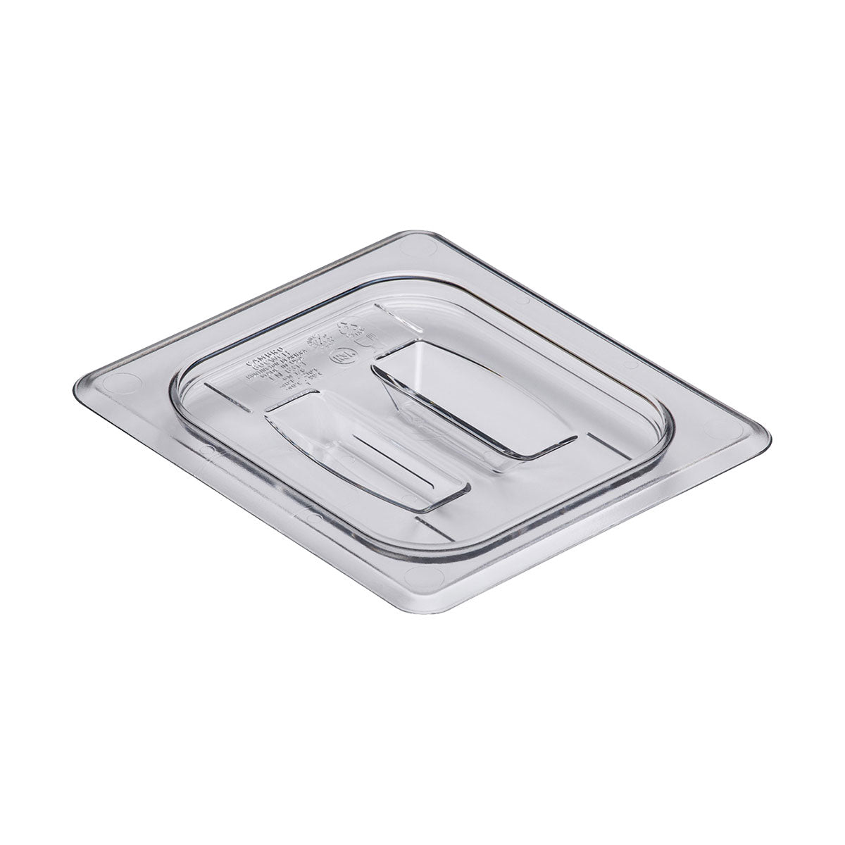Cambro 60CWCH135 Camwear Clear 1/6 Size Food Pan Lid with Handle - Durable Kitchen Essential for Catering, Restaurants & Food Service