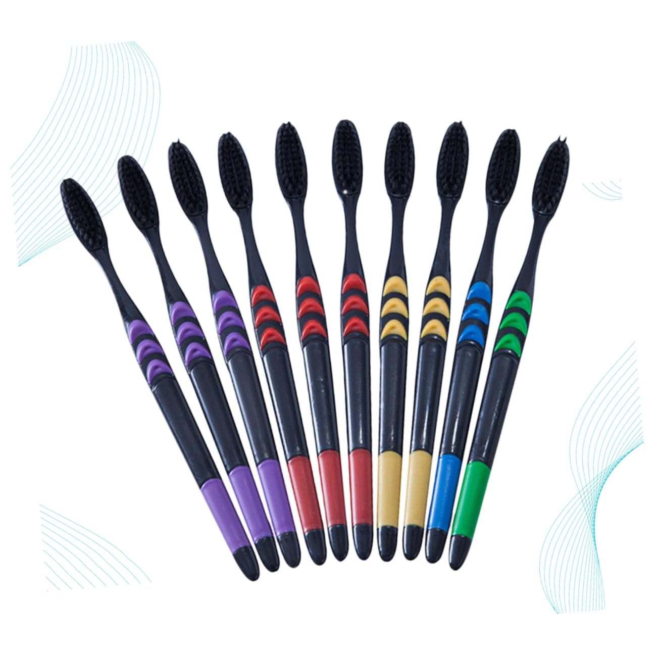 Cabilock 20 Pack Travel Toothbrushes - Disposable Full Head Bristle Toothbrushes for Adults & Kids, Bulk Manual Toothbrushes with Case - Perfect for Camping, Hotels, Airplanes and Emergency Kits