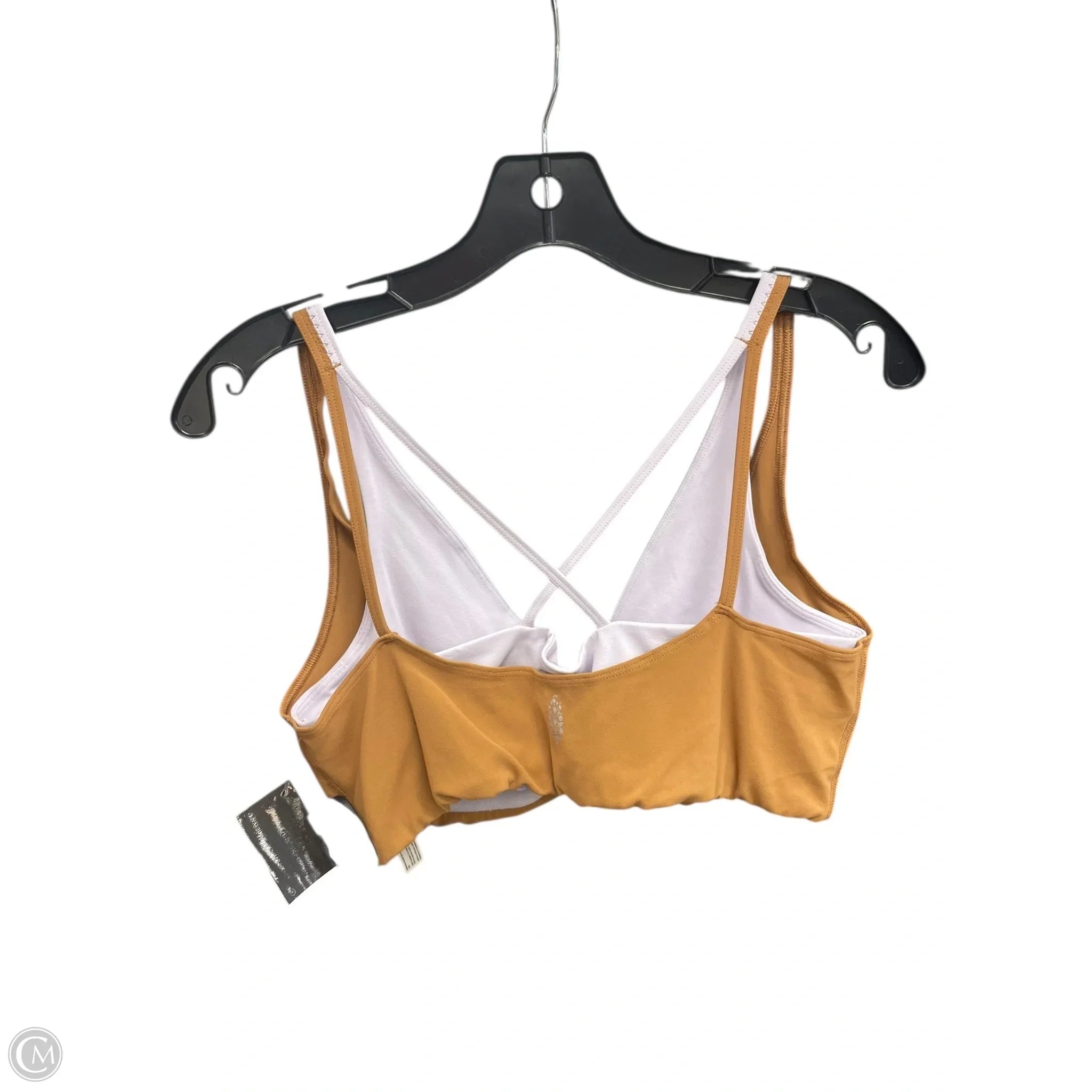 Free People Brown Medium Athletic Bra - Women's Workout Sports Bra for Running, Yoga & Gym