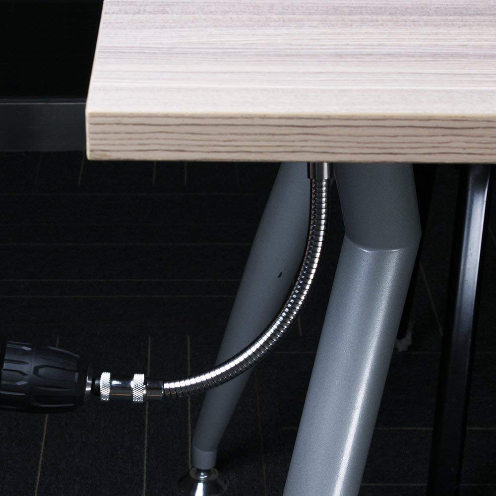 Flexible Drill Bit Extension with Right Angle Adapter - 11.5