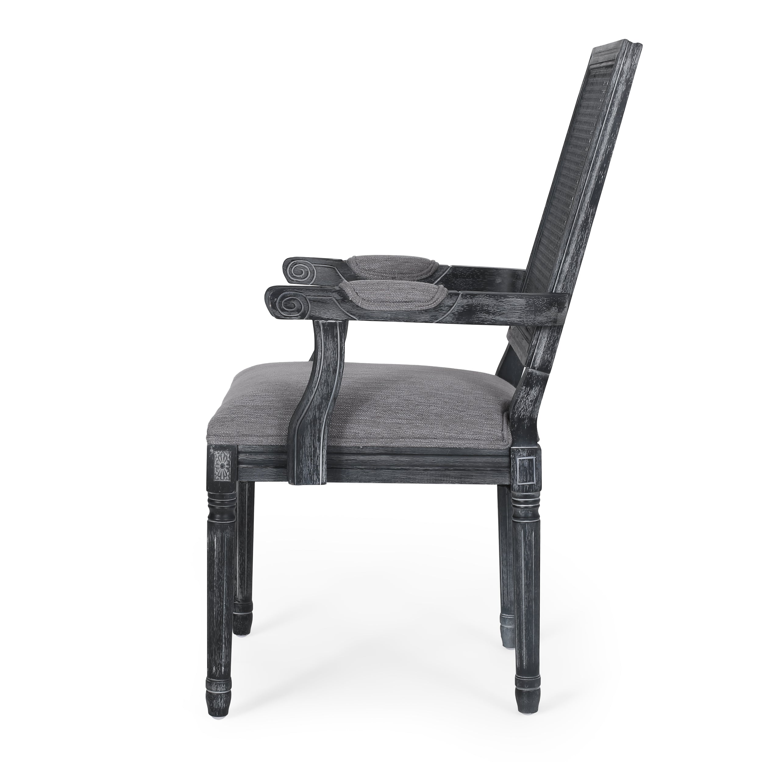 8 Modern Dining Chairs Set - Sturdy Wooden Kitchen Chairs with Padded Seats - Comfortable Home Restaurant Furniture for Dining Room, Kitchen, and Cafe Use