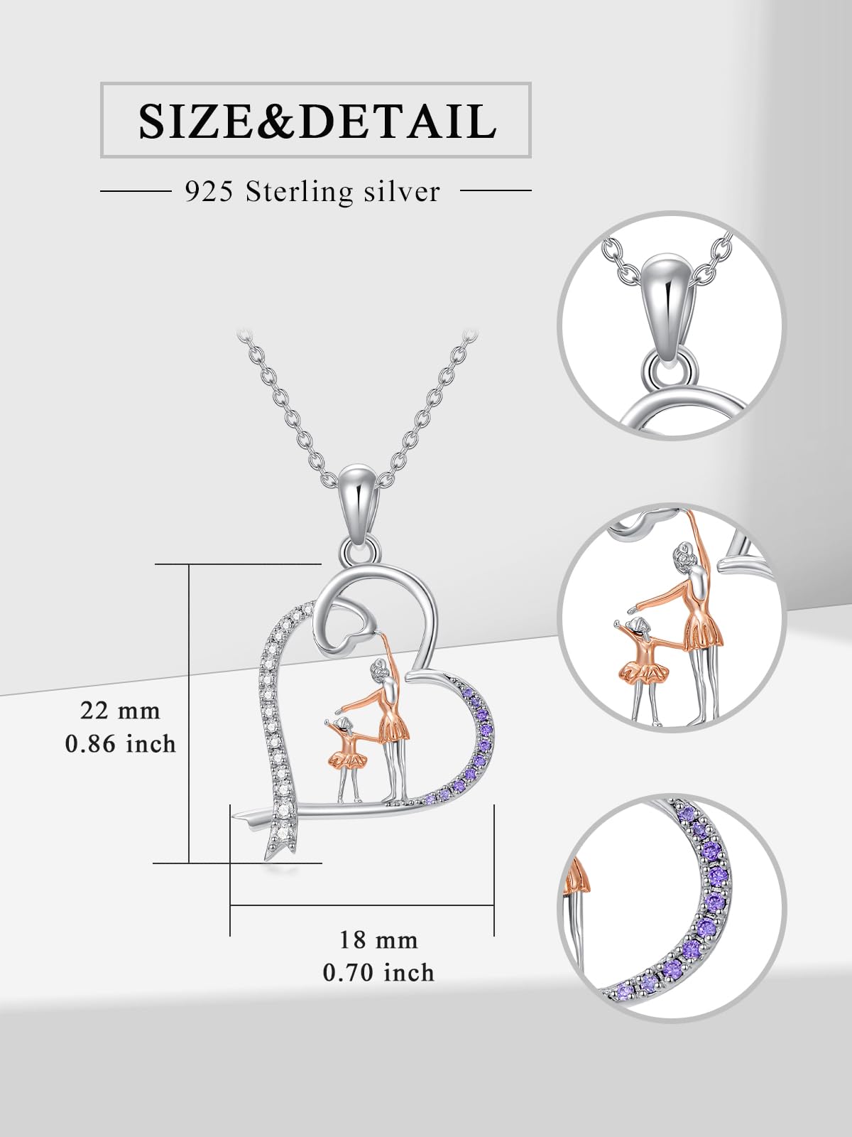 Dorunmo Sterling Silver Sports Pendant Necklace for Women & Girls - Inspirational Jewelry Gift for Athletes, Daughters & Sports Fans - Perfect for Workouts, Competitions & Everyday Wear