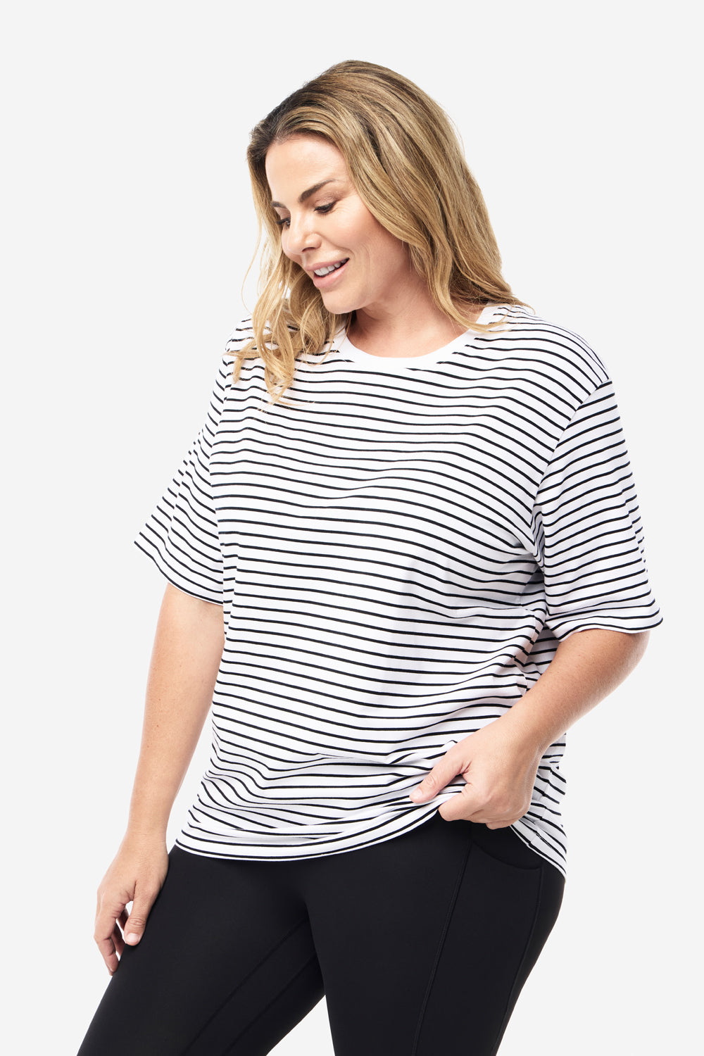 Organic Cotton Crew Neck Striped T-Shirt for Men - Soft, Breathable & Eco-Friendly - Perfect for Casual Wear, Outdoors & Everyday Comfort