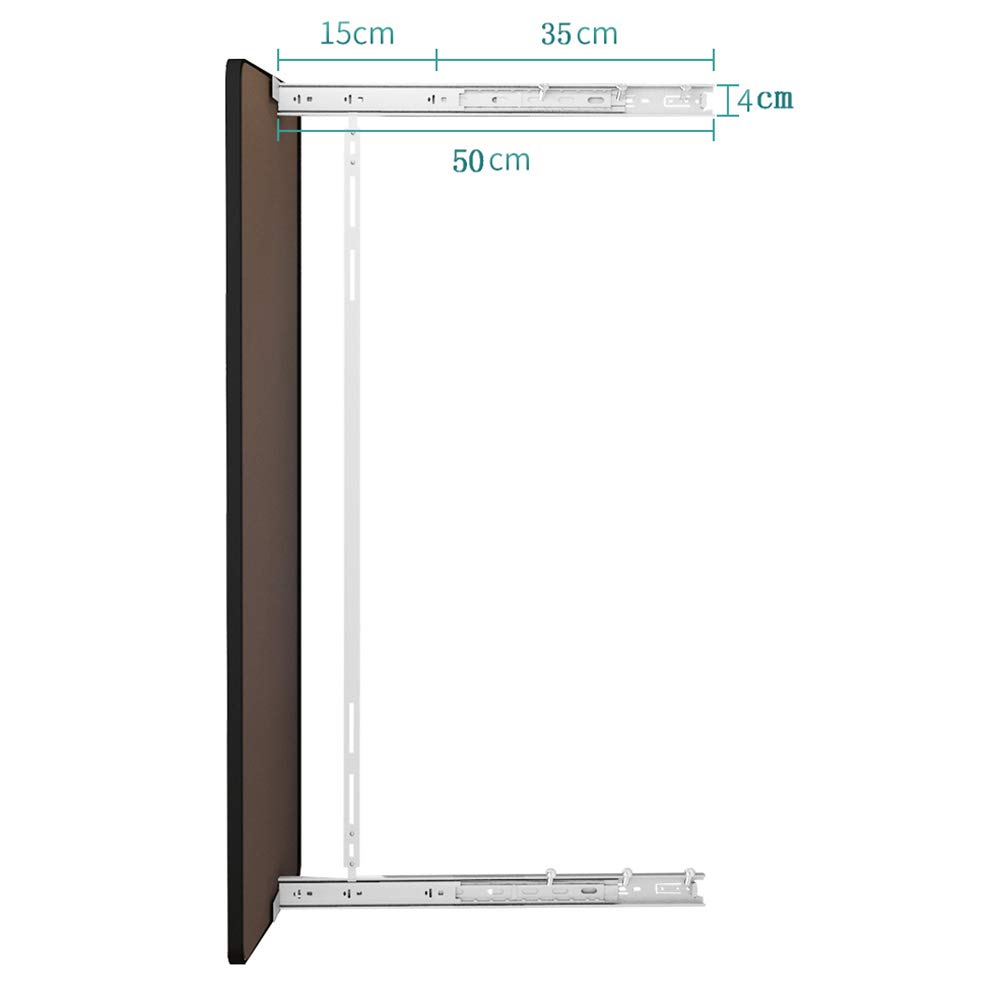 Retractable Full-Length Mirror for Closet - Push-Pull Folding Sliding Rotating Dressing Mirror with Invisible Pull-Out Design (Black/Gold, 8040/9040/10040/1104) - Perfect for Bedroom, Walk-in Closet & Vanity Area