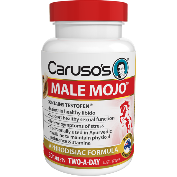 Caruso's Male Mojo - Natural Energy Booster for Men | Enhance Stamina & Vitality | Perfect for Workouts, Sports & Daily Performance