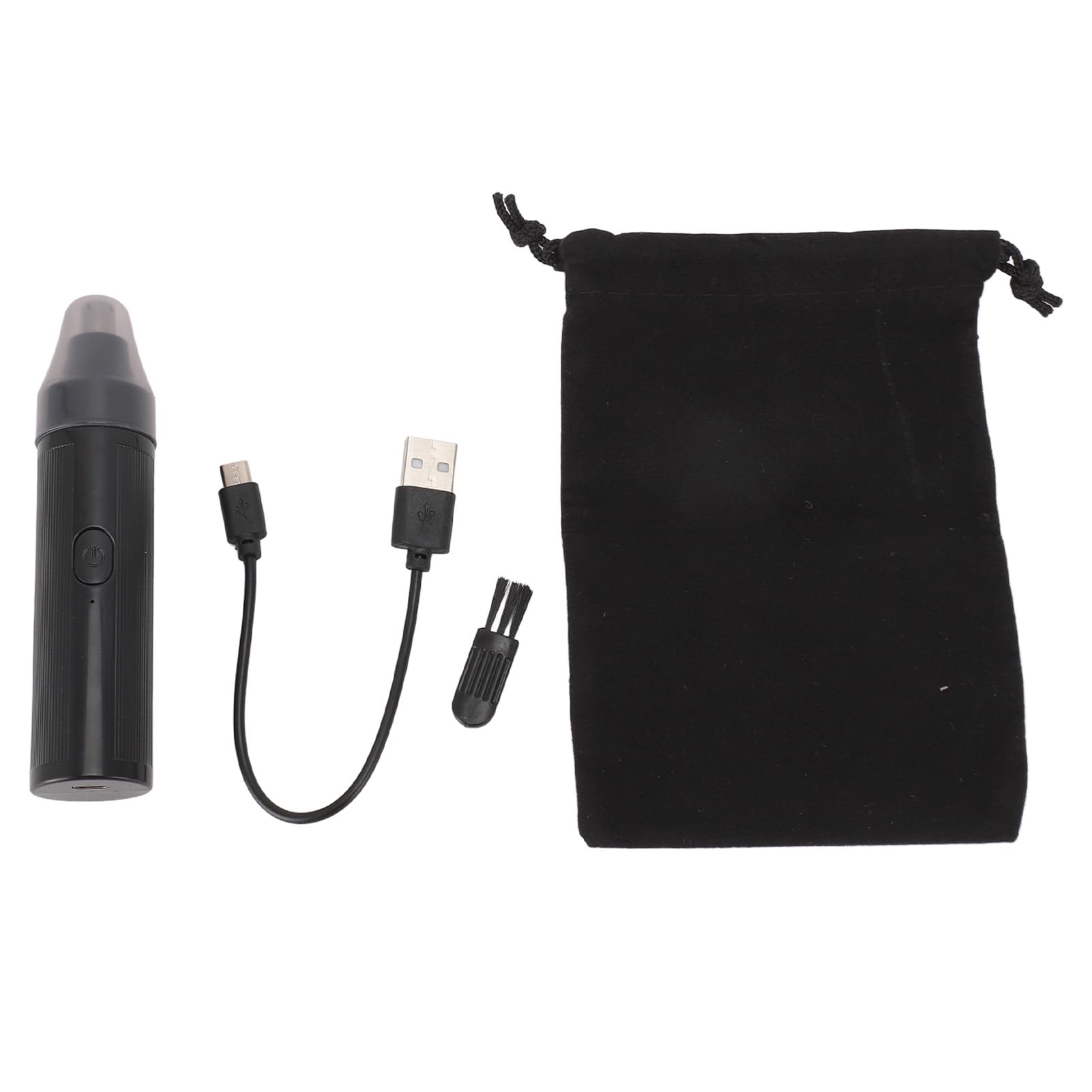 Rechargeable Electric Nose Hair Trimmer for Men & Women - Portable Personal Grooming Kit for Home & Travel - Black | Perfect for Daily Grooming, Business Trips & Gym Essentials