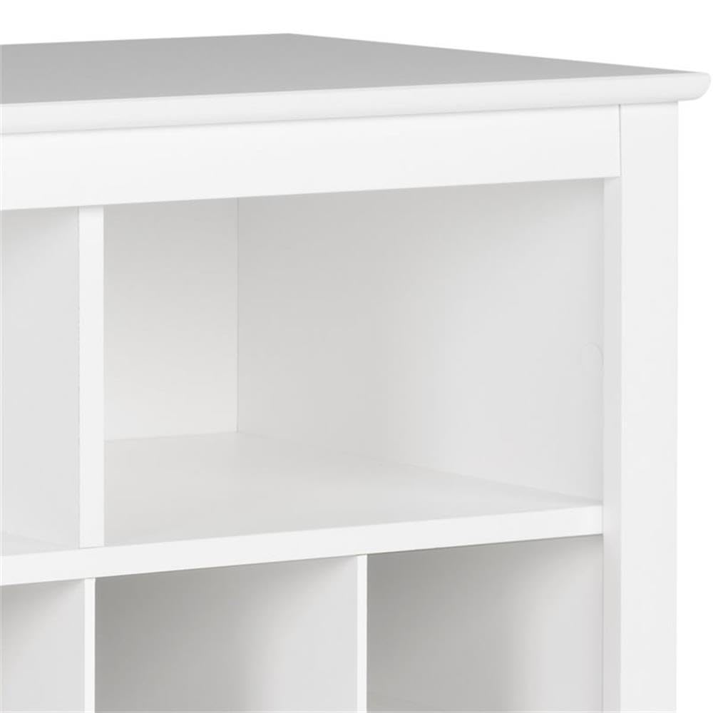 Prepac White Shoe Storage Cabinet - 32 Shoe Cubbies & 4 Large Storage Compartments (15.5