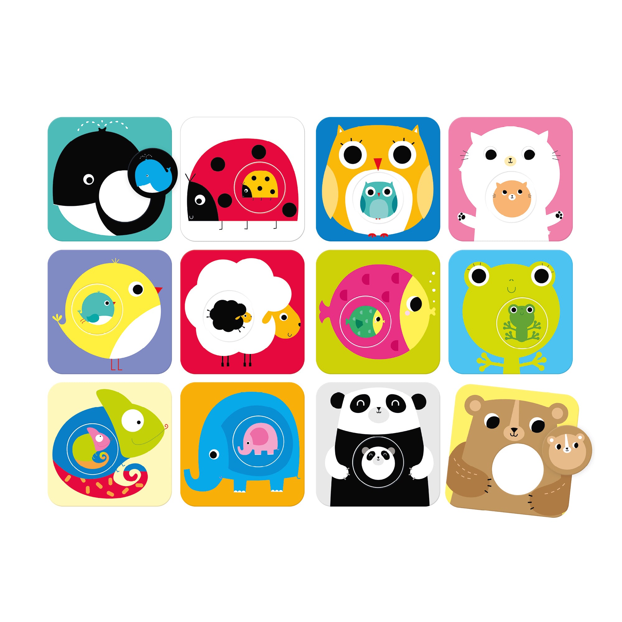 Banana Panda Match The Baby Puzzle Set – Educational Toddler Learning Toy for Early Childhood Development | Perfect for Home, Classroom & Travel Activities