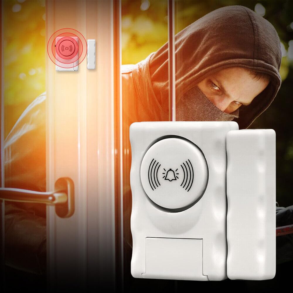 Wireless Home Security Alarm System for Doors & Windows - Burglar Alert Sensor with Instant Notification | Perfect for Apartments, Vacation Homes & Child Safety