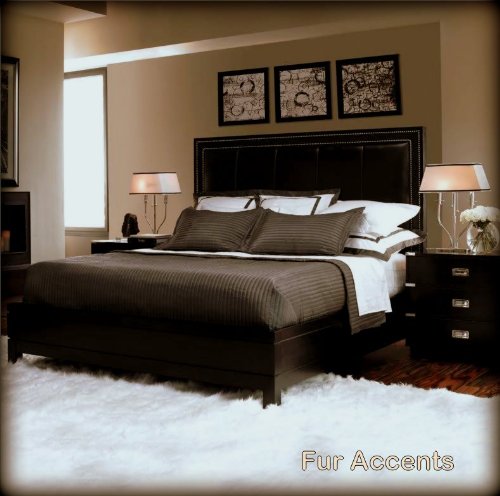 Soft Rectangle Shag Rug for Kids Playroom, Nursery & Crib - Faux Fur Shaggy Sheepskin Carpet (5'x6', Ivory Cream Off White) - Perfect for Play Areas, Bedroom Decor & Cozy Flooring