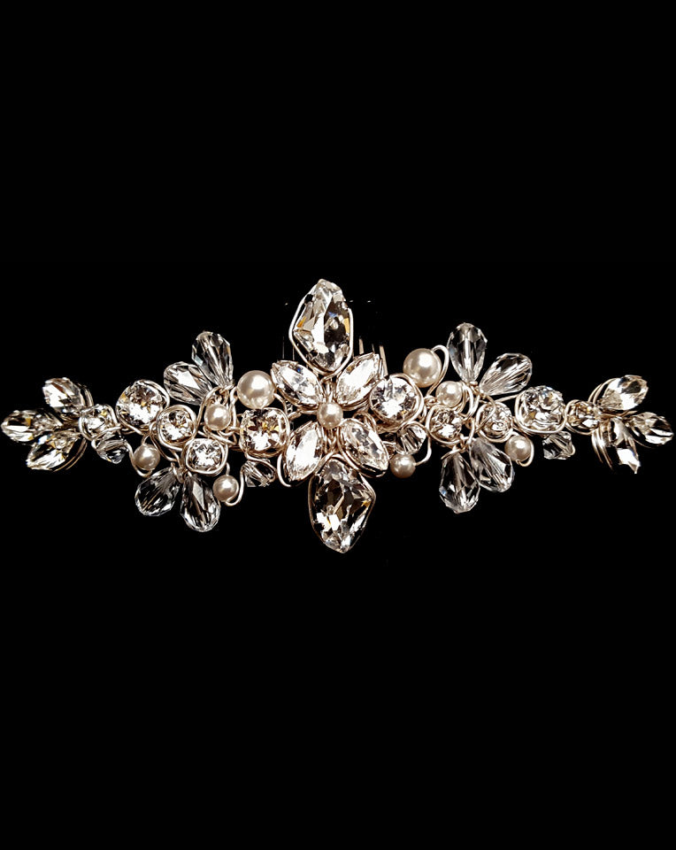 Elegant Bridal Hair Comb - Small Classic Crystal Side or Veil Headpiece by Kezani | Perfect for Weddings, Prom & Special Occasions