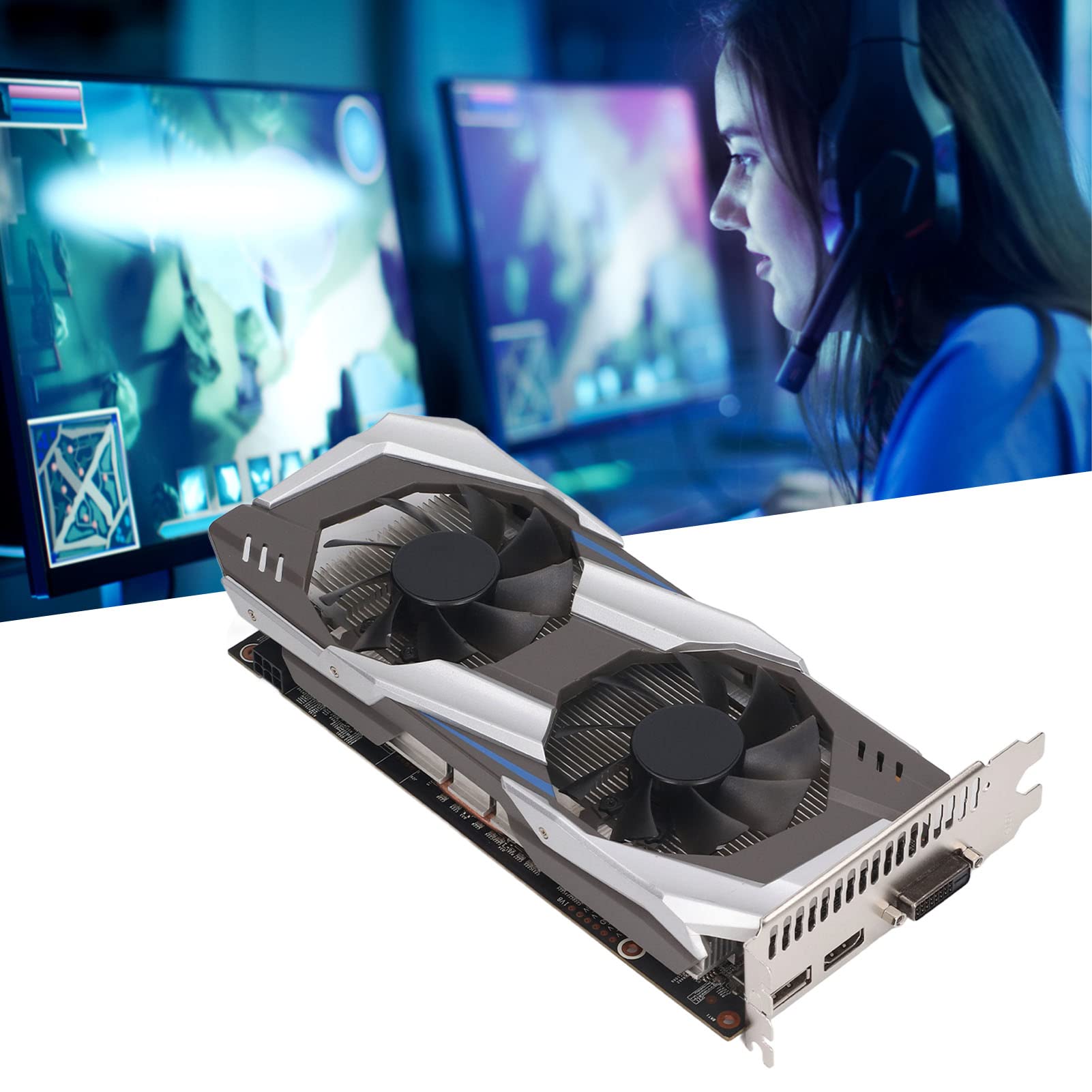 NVIDIA GTX 1060 3GB GDDR5 192-bit Gaming Graphics Card with Dual Fans - 582MHz Base Clock, 2002MHz Boost Clock, PCIe 3.0 x16 - High Performance Desktop GPU for PC Gaming, VR, Video Editing & Streaming (GTX1060 3GB)