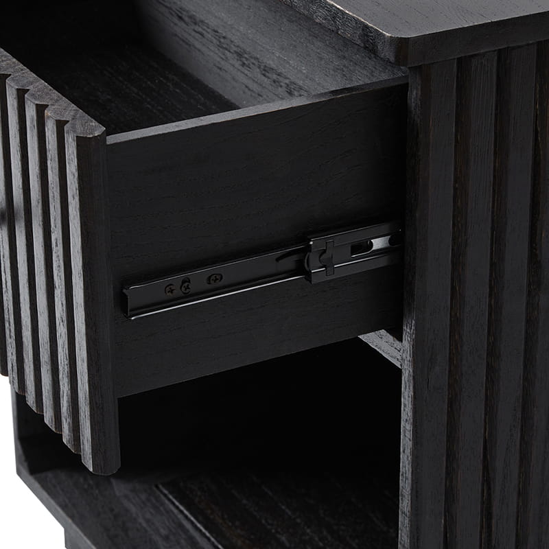 1 Drawer Nightstand with Open Shelf & USB Charging Station - Modern Bedside Table for Small Spaces, Bedroom, Living Room | Optional Types Available