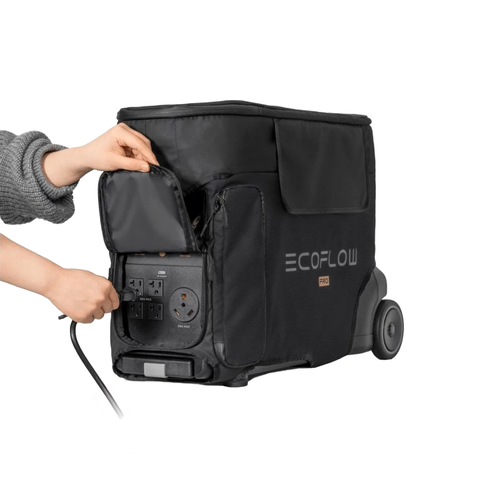 EcoFlow DELTA Pro Portable Power Station Carrying Case - Durable Protective Storage Bag for Outdoor Camping, RV Trips & Emergency Power Supply