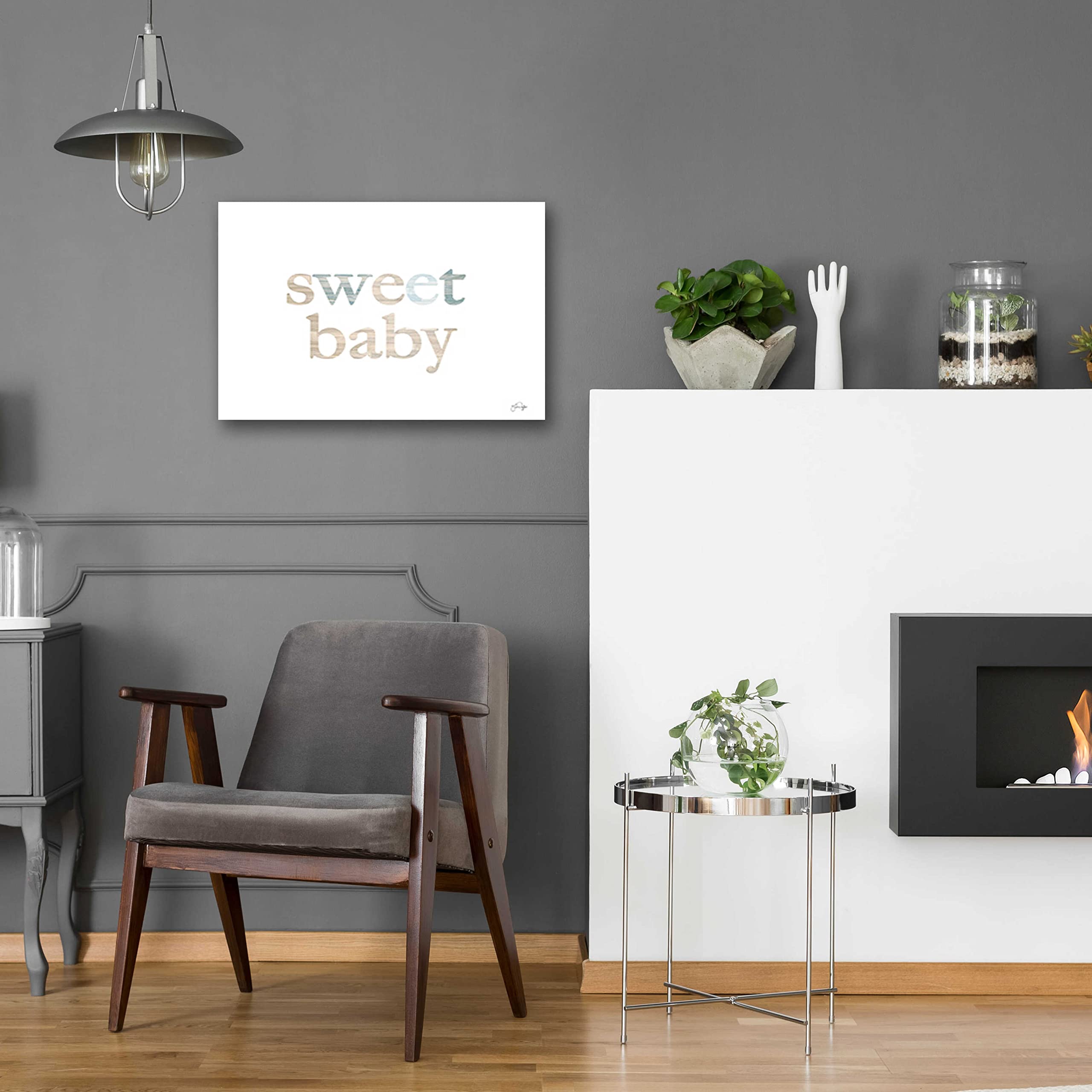 Epic Art 'Sweet Baby' by Yass Naffas Designs - Premium Acrylic Glass Wall Art 24x16 Inches - Modern Home Decor for Nursery, Bedroom & Living Room