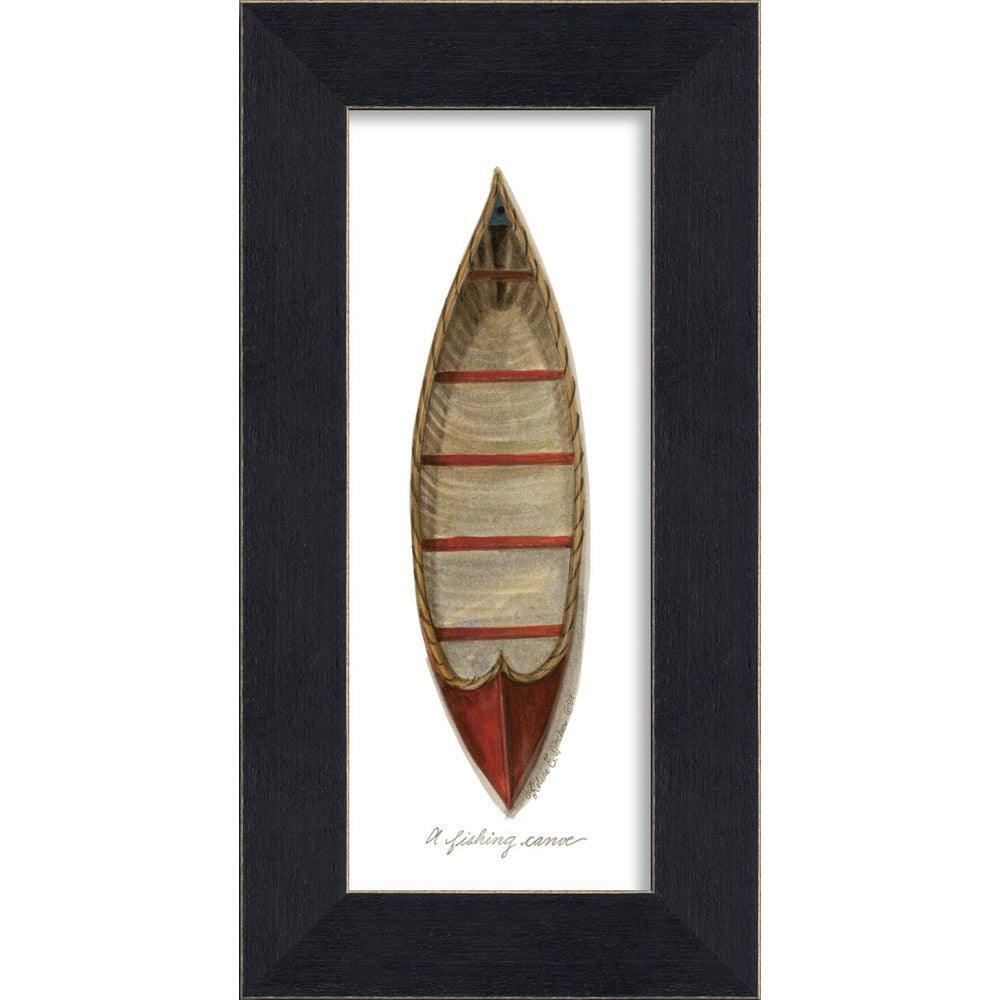 Spicher and Company Fishing Canoe Wall Art - Rustic Wooden Canoe Decor for Cabin, Lodge, or Home Office - Perfect for Outdoor Enthusiasts and Nature Lovers