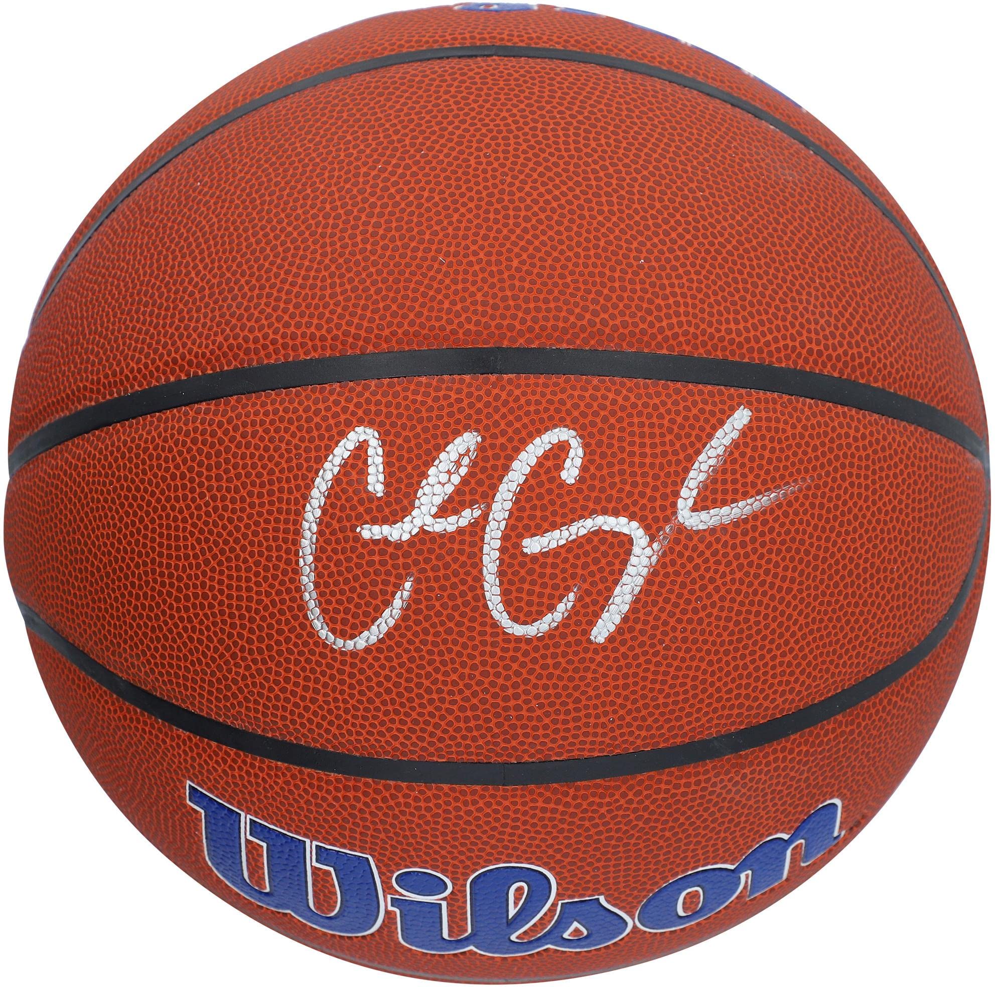 Cade Cunningham Detroit Pistons Autographed Wilson Team Logo Basketball - Signed NBA Collectible for Fans, Memorabilia, Sports Decor, and Gifts