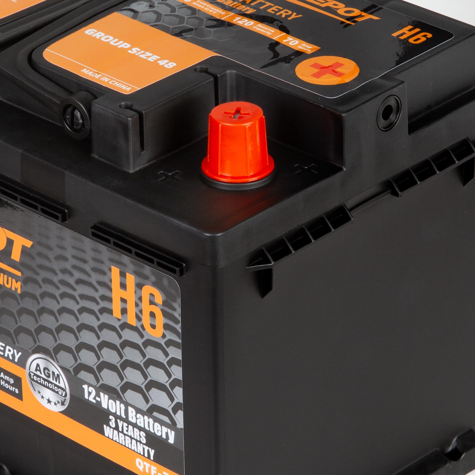 Premium BCI Group 48 AGM Car Battery - 12V 70Ah H6 Size, 760CCA & 120RC, Maintenance-Free Automotive Battery with 36-Month Warranty - Perfect for Trucks, SUVs, and Luxury Vehicles