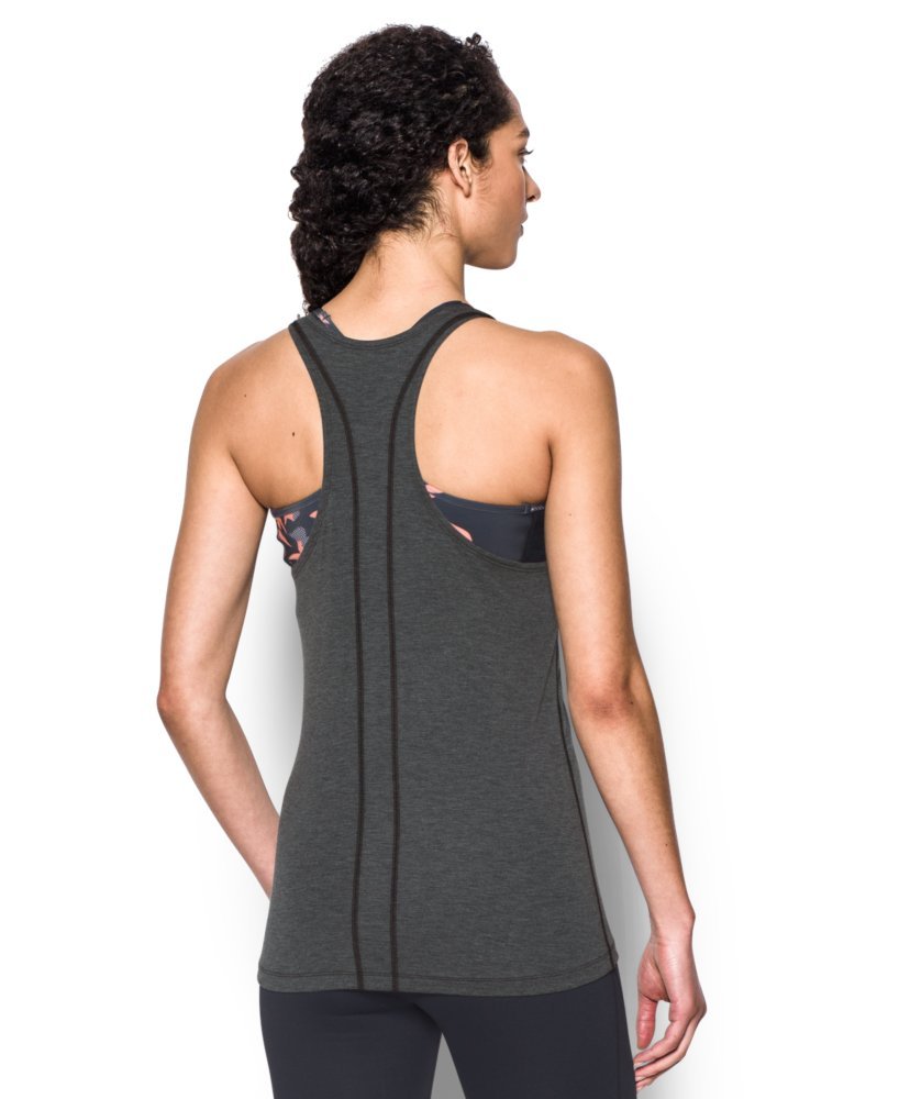 Under Armour Women's UA Skyward Tank Top - Breathable Workout Shirt for Running, Yoga & Gym - Asphalt Heather/Graphite