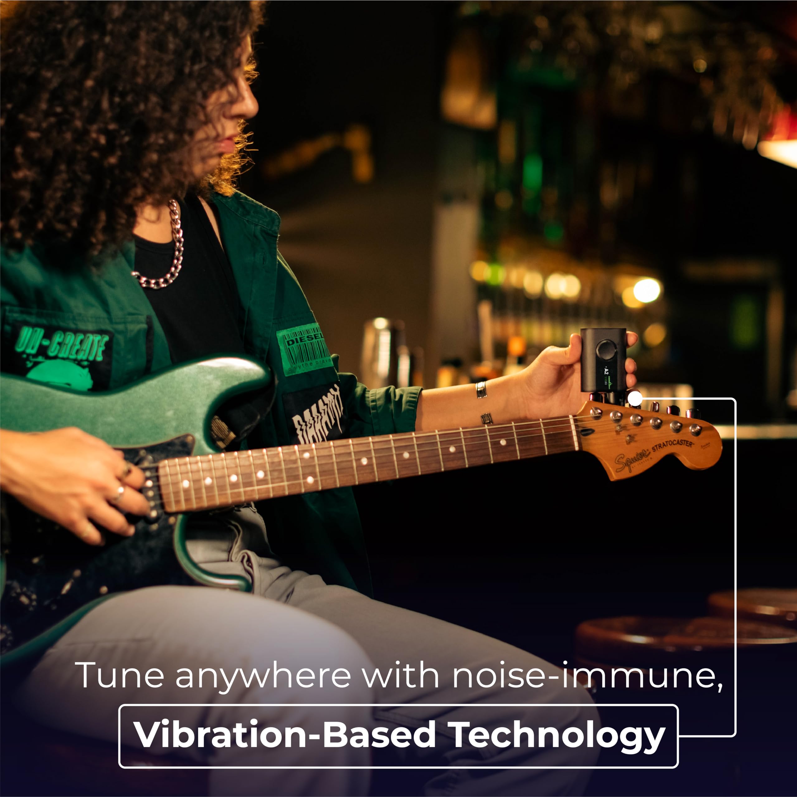 Roadie 3 Smart Automatic Guitar Tuner with Metronome & String Winder - Compatible with Electric, Acoustic, 12-String Guitars, Ukulele, Banjo, Mandolin - 150+ Alternate Tunings - Perfect for Live Performances, Studio Recording & Practice Sessions