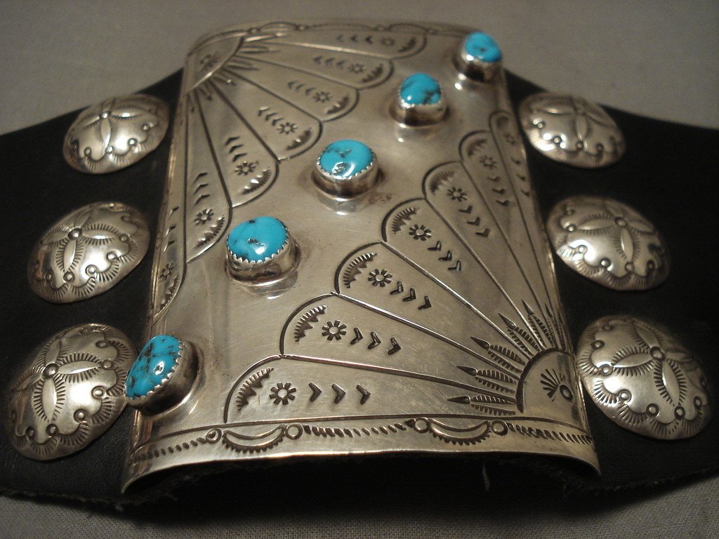 Vintage Navajo Turquoise Silver Ketoh Bracelet - 134g Heavy Native American Jewelry for Men & Women - Perfect for Western Boho Fashion & Cultural Events