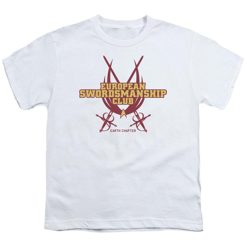 Star Trek Swordsmanship Club Unisex Youth T-Shirt for Boys & Girls - Perfect for Cosplay, Fan Conventions & Everyday Wear