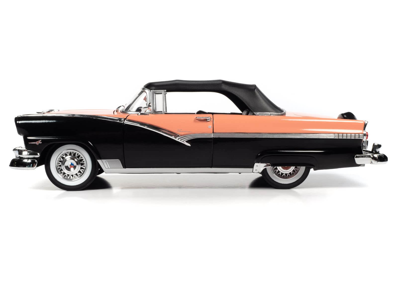 1956 Ford Fairlane Sunliner Diecast Model Car 1:18 Scale - American Muscle Classic Collectible for Car Enthusiasts | Perfect for Display, Gifts, and Model Car Collections