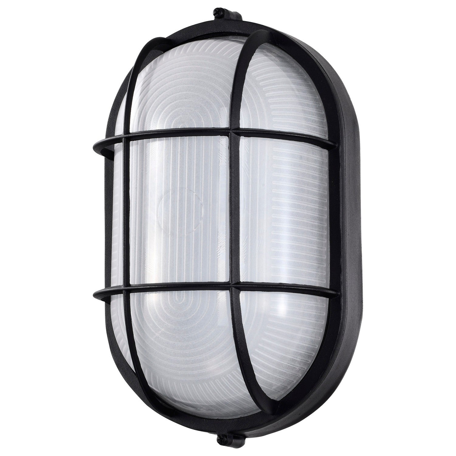 11 LED Oval Bulkhead Light with White Glass - Waterproof Outdoor Wall Light for Garage, Porch, Shed & Patio Lighting