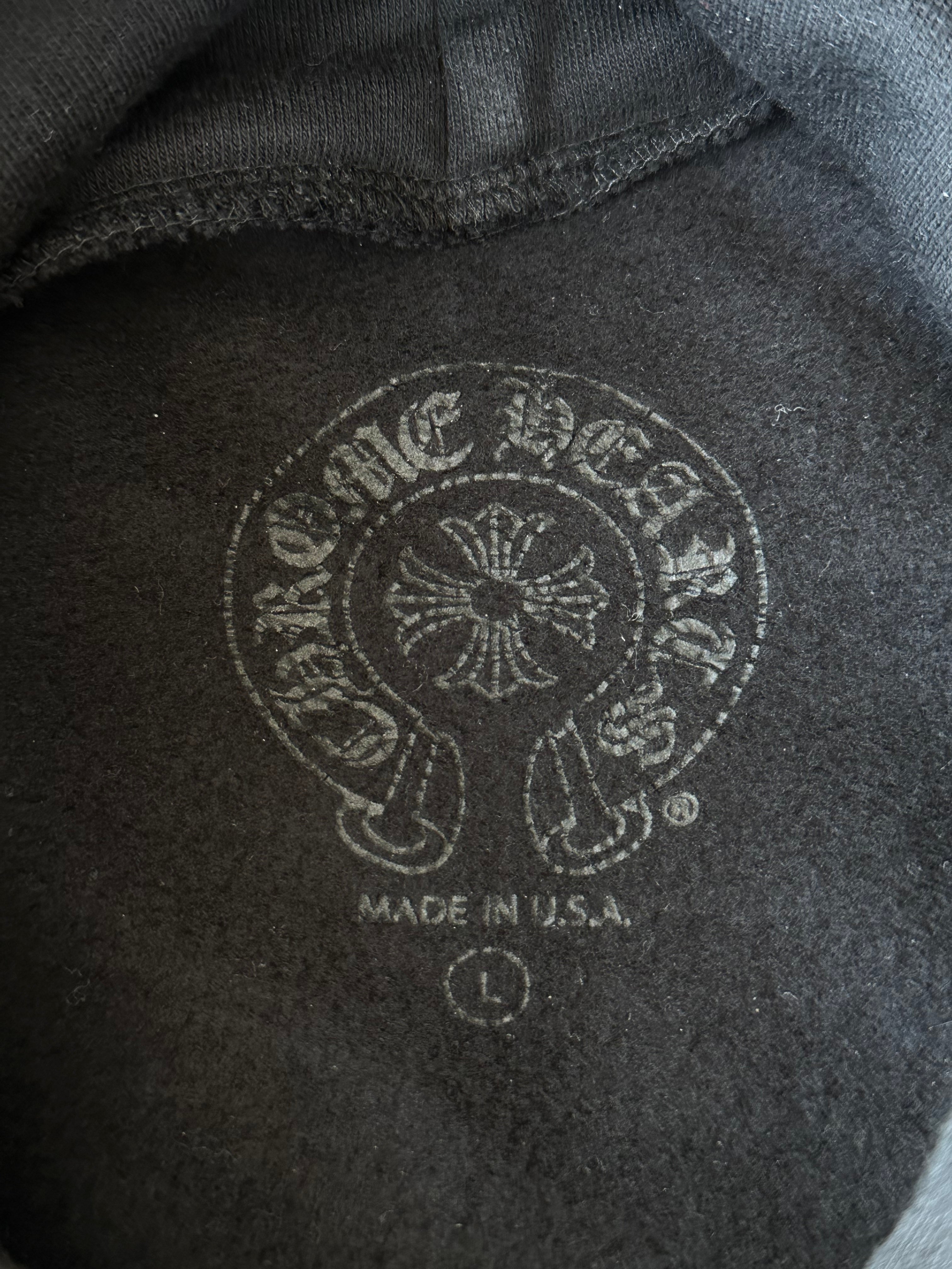 Chrome Hearts Black & White Script Logo Hoodie - Stylish Streetwear Pullover for Men & Women | Perfect for Casual Outfits, Urban Fashion & Everyday Wear