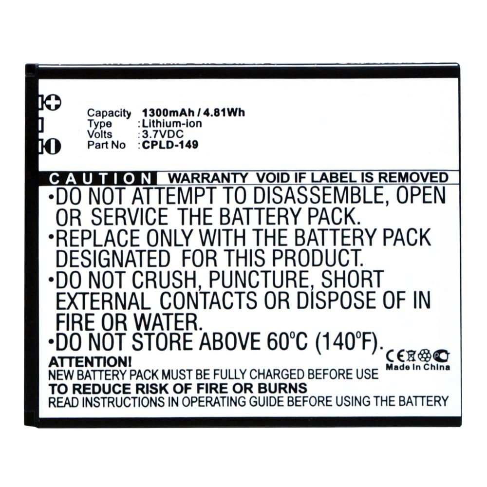 Synergy Digital Coolpad CPLD-149 Battery - 1300mAh Li-ion for Extended Use