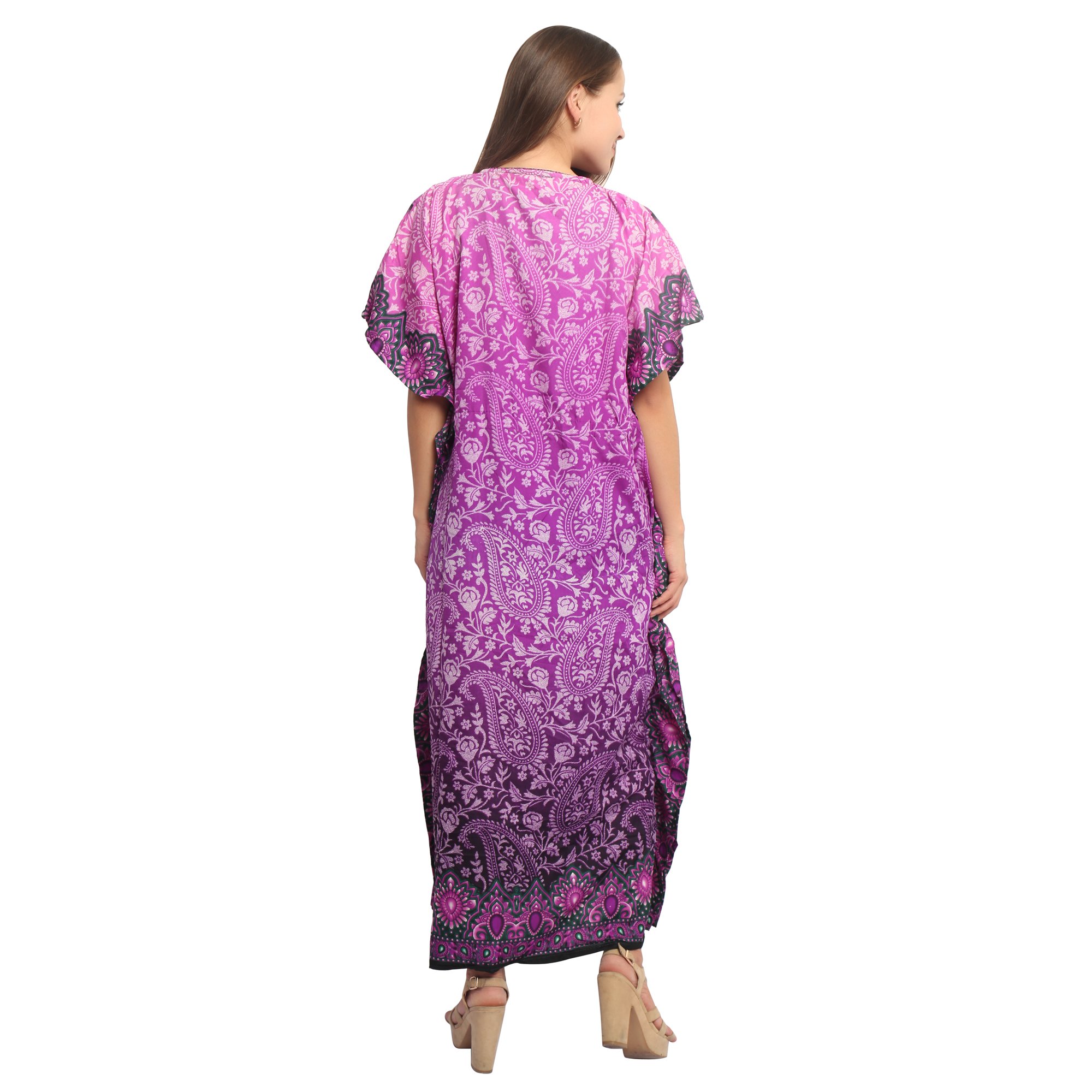Women's Loose Kaftan Beach Cover Up - Flowy Swimwear Cover-Up Dress for Beach, Pool & Vacation - Lightweight Summer Bikini Cover Up for Women