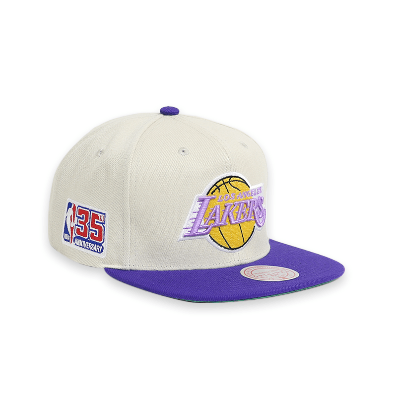 Los Angeles Lakers 35th Anniversary Snapback Hat - Adjustable Side Snapback Cap for Men & Women - Perfect for Basketball Games, Sports Events & Streetwear Fashion