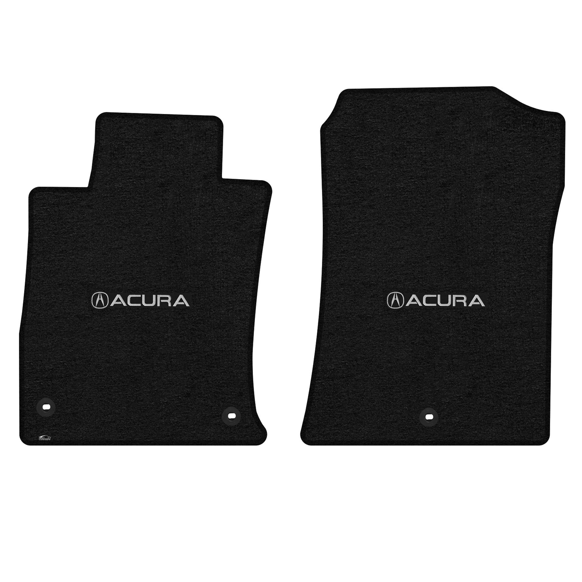 Premium Custom-Fit Carpeted Floor Mats for 2015-2020 Acura TLX - Luxury Car Floor Liners (Charcoal, Front Mats FWD) | All-Weather Protection & Enhanced Interior Style