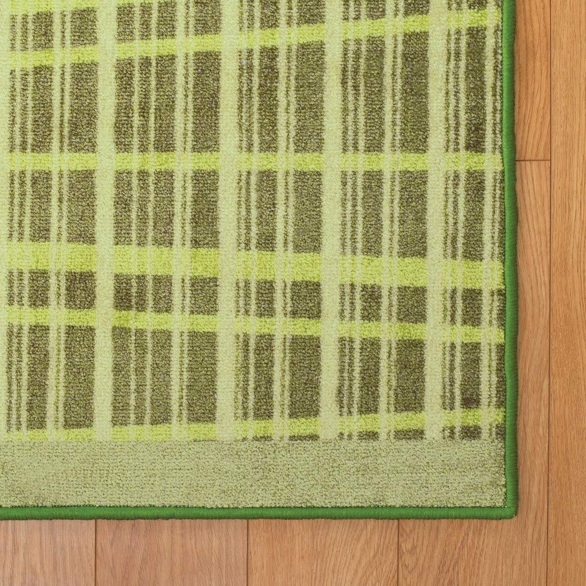 Kaplan Early Learning Green Nature-Inspired Carpet Runner 2' x 8' - Soft Sensory Rug for Kids Classroom, Playroom & Daycare - Eco-Friendly Floor Mat for Early Childhood Education