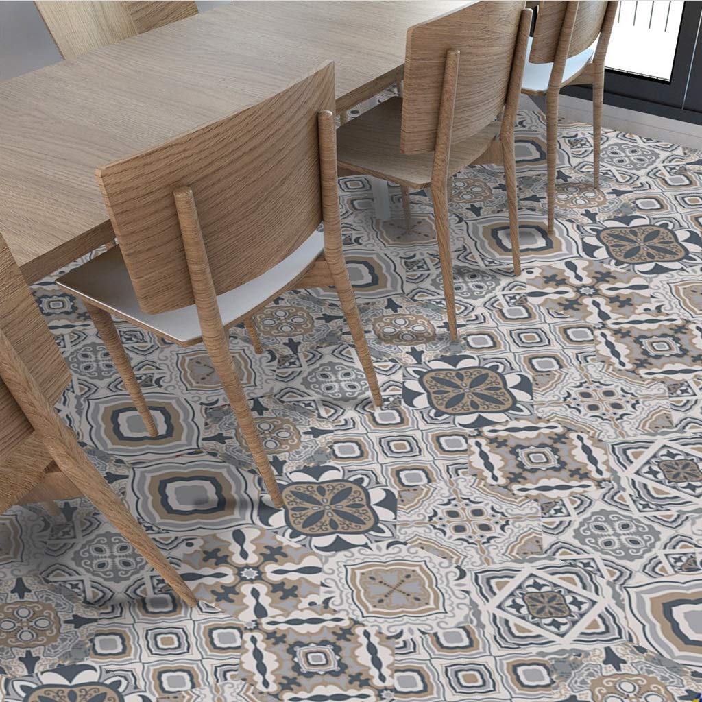 Hexagon Wall & Floor Stickers - Self Adhesive Vinyl Decals for Kitchen, Bathroom, Bedroom Decor - DIY Home Improvement (7.87 x 9.05 Inch, 100pcs) - Perfect for Removable Backsplash, Furniture Upgrades & Nursery Decorations
