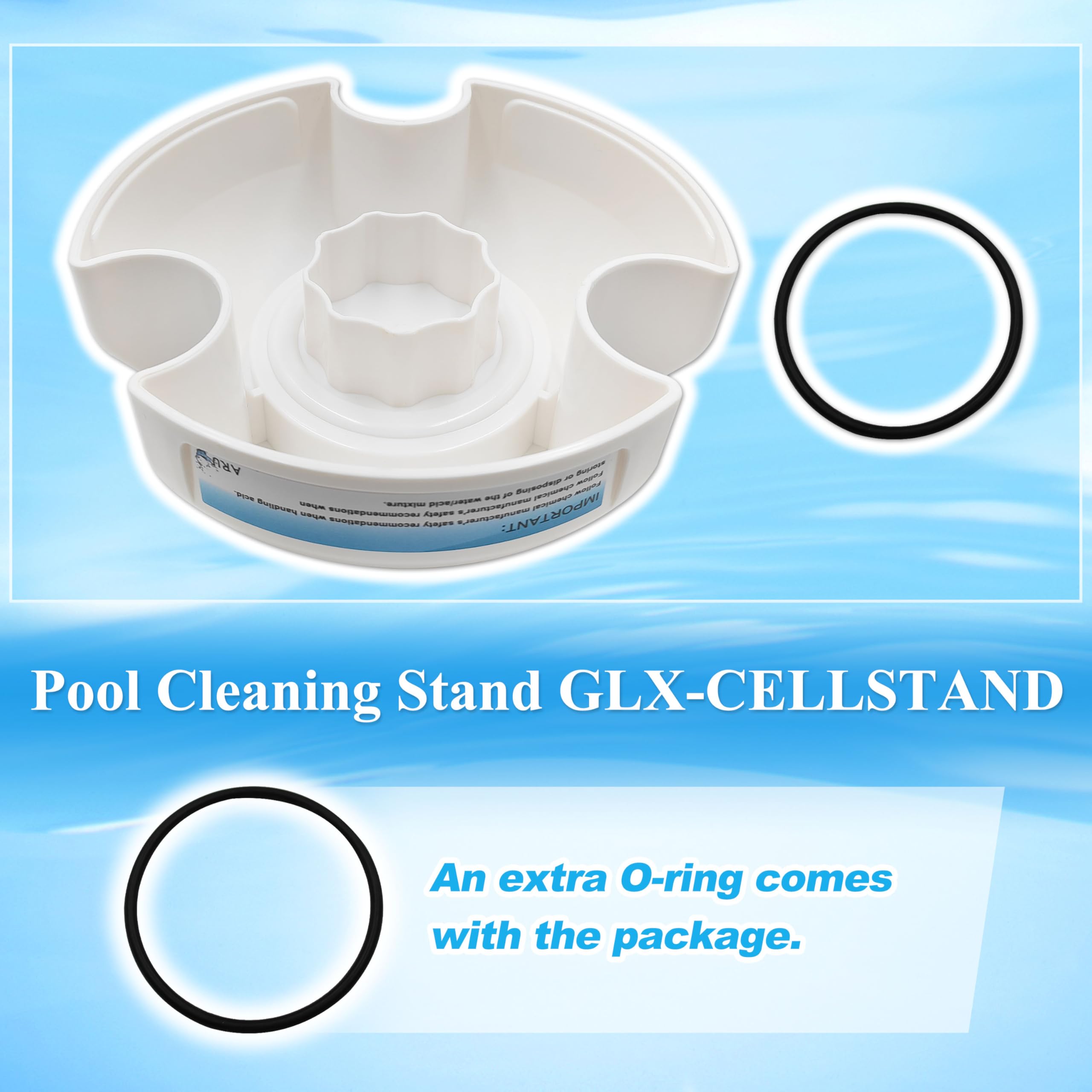 Hayward Turbo Cell Replacement Stand GLX-CELLSTAND - Pool Salt Cell Cleaning Stand for Acid Washing & Maintenance - Perfect for Hayward T-Cell 3, 5, 9, 15 Models - Essential Pool Equipment for Saltwater System Maintenance