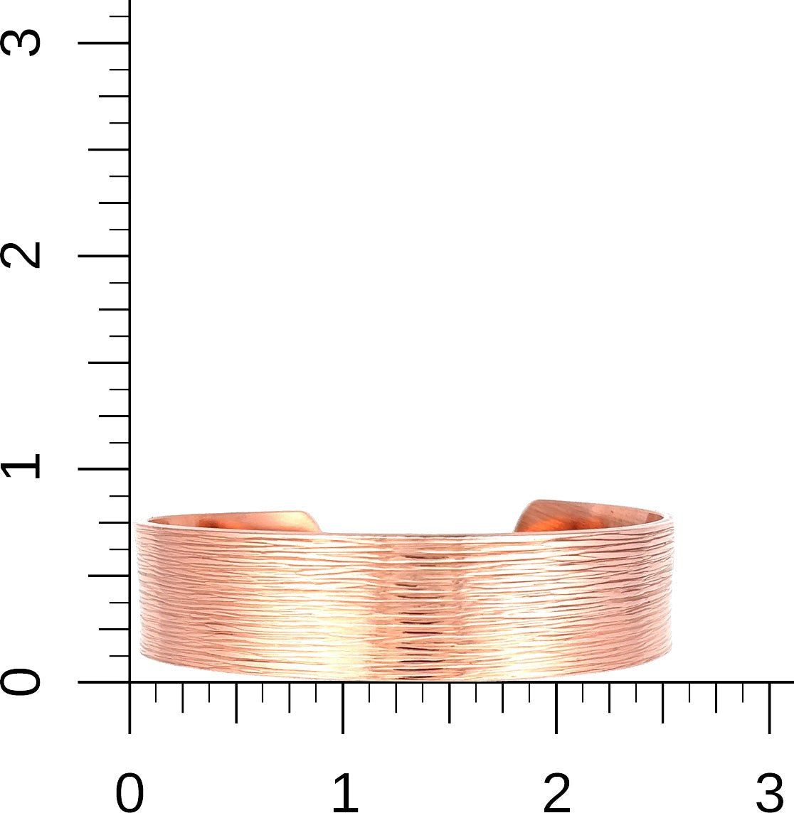 Men's Copper Bark Cuff Bracelet - 3/4 Inch Wide Handmade Bangle for Casual Wear, Gifts & Special Occasions