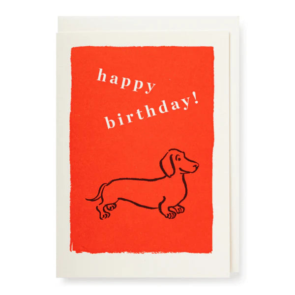 Funny Dachshund Birthday Card - Cute Sausage Dog Greeting Card for Dog Lovers - Perfect for Birthdays, Anniversaries & Special Occasions