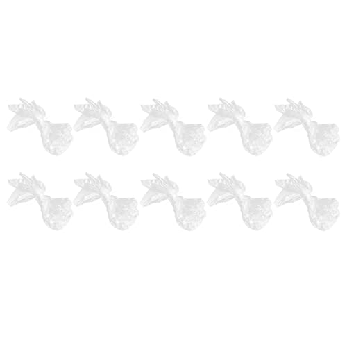 10Pcs Clear Cellophane Treat Bags for Bakery, Popcorn, Cookies & Candies | Reusable Party Favor Bags for Easter Baskets, Welcome Gifts & Dessert Packaging | Perfect for Birthday Parties, Baby Showers & Holiday Treats