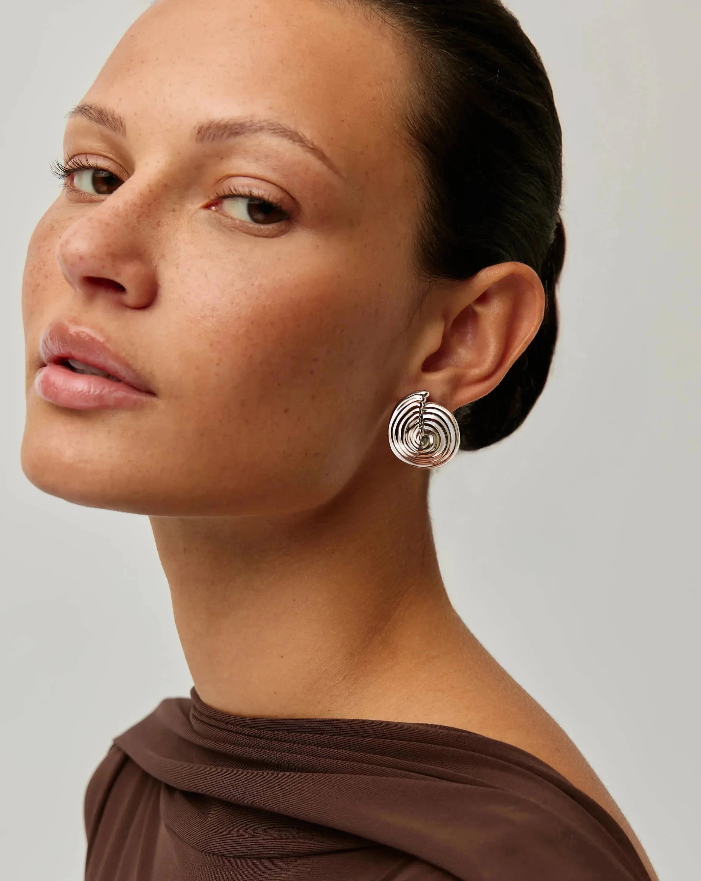 Elegant Spiral Detachable Pearl Drop Earrings for Women - Silver Plated Dangle Earrings | Perfect for Weddings, Parties & Special Occasions