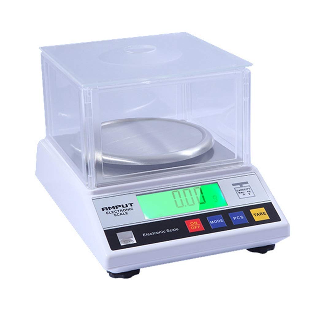 Precision Electronic Kitchen Scale 0.01g to 2000g - High Accuracy Digital Analytical Balance for Cooking, Baking, Jewelry & Pharmacy - Compact Design with Windshield for Easy Storage & Cleaning - Perfect for Home, Lab & Small Business Use