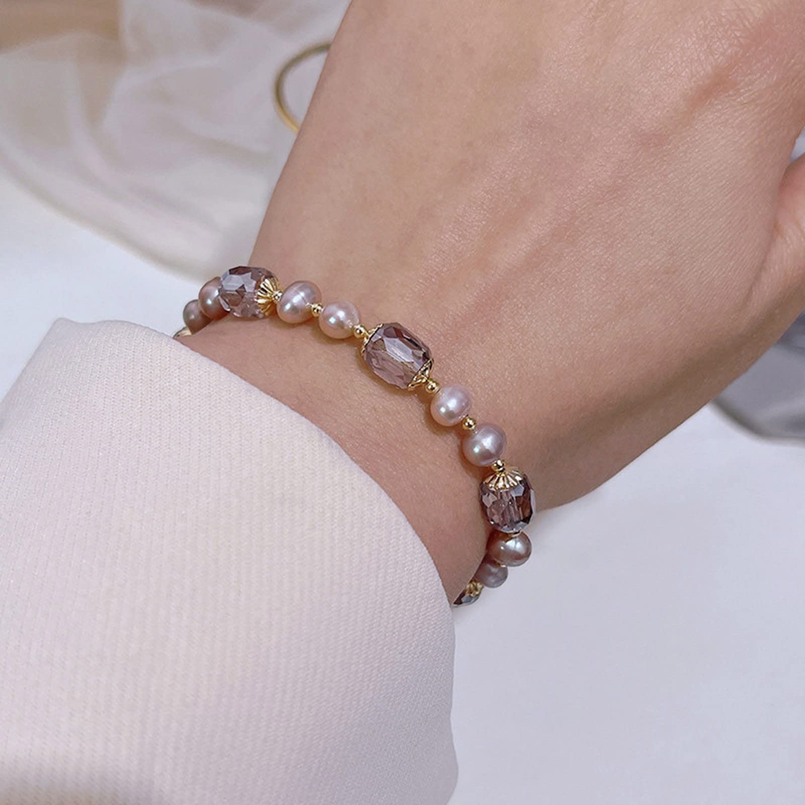 18K Gold Handmade Blessing Jade Bracelet for Women - Adjustable Chinese Beaded Bracelet, Elegant Gold Jewelry Gift for Birthday, Valentine's Day, Christmas & New Year - Perfect for Daily Wear, Special Occasions & Spiritual Protection