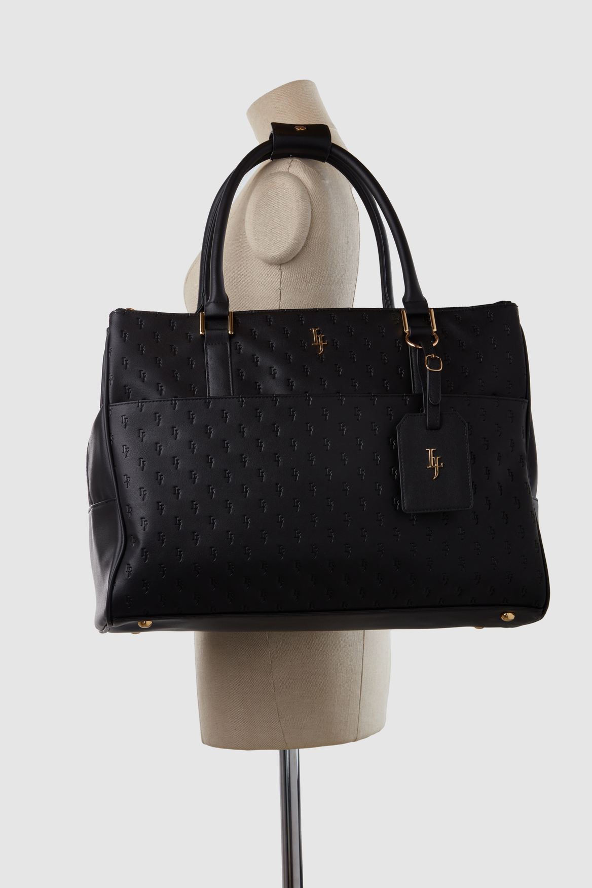 Stylish Embossed Travel Tote Bag for Women - Waterproof & Spacious Carryall for Work, Gym, Beach & Weekend Getaways