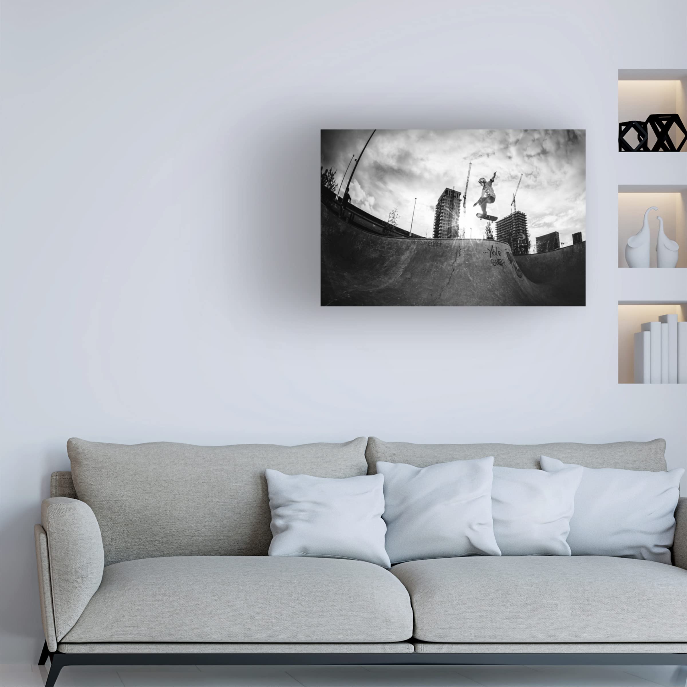Trademark Fine Art 'Yolo' Canvas Wall Art Print by Eric Verbiest - Modern Home Decor for Living Room, Bedroom & Office